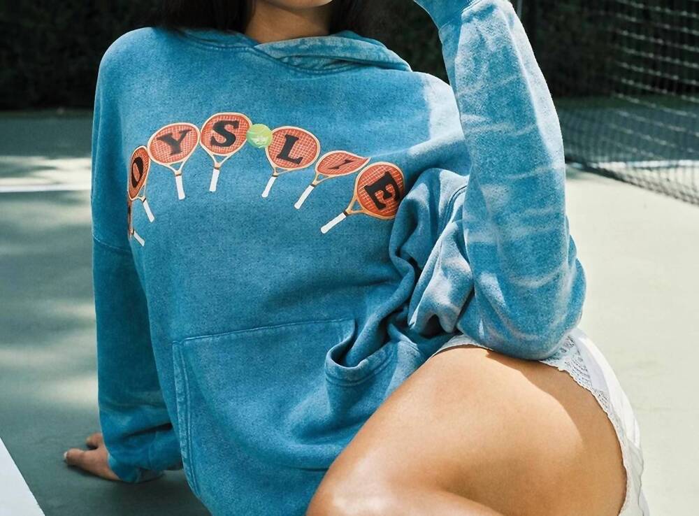 NEW BOYS LIE dating certified racer hoodie in blue